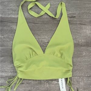 pacsun green halter top/tank top